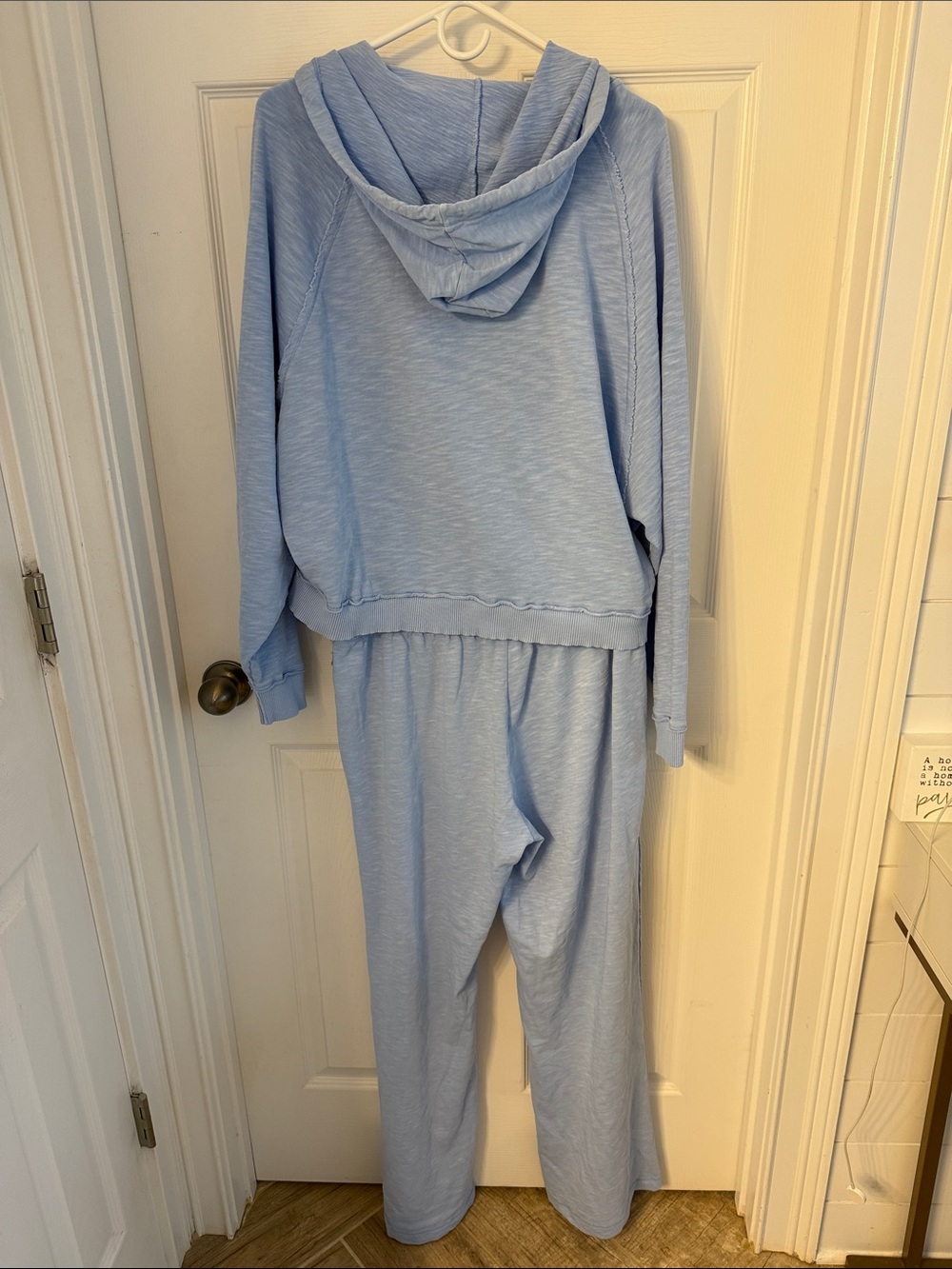 VS PINK SWEATSUIT SET includes full zip hooded top size XL, bottoms size Large - Picture 7 of 9